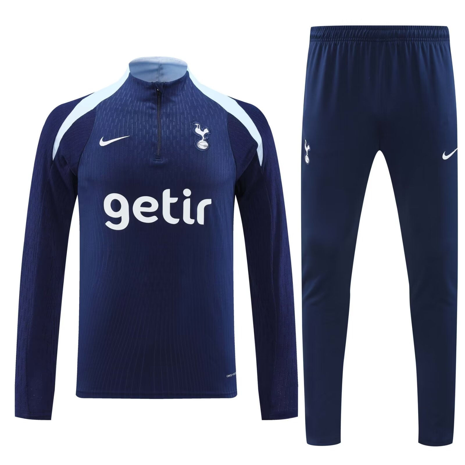 AAA Quality Tottenham 24/25 Tracksuit - Dark Blue/Light Blue
